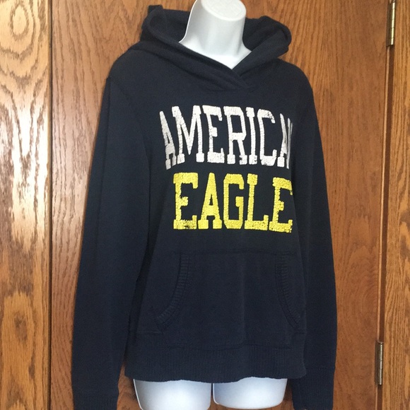 American Eagle Navy Hoodie - Picture 3 of 5